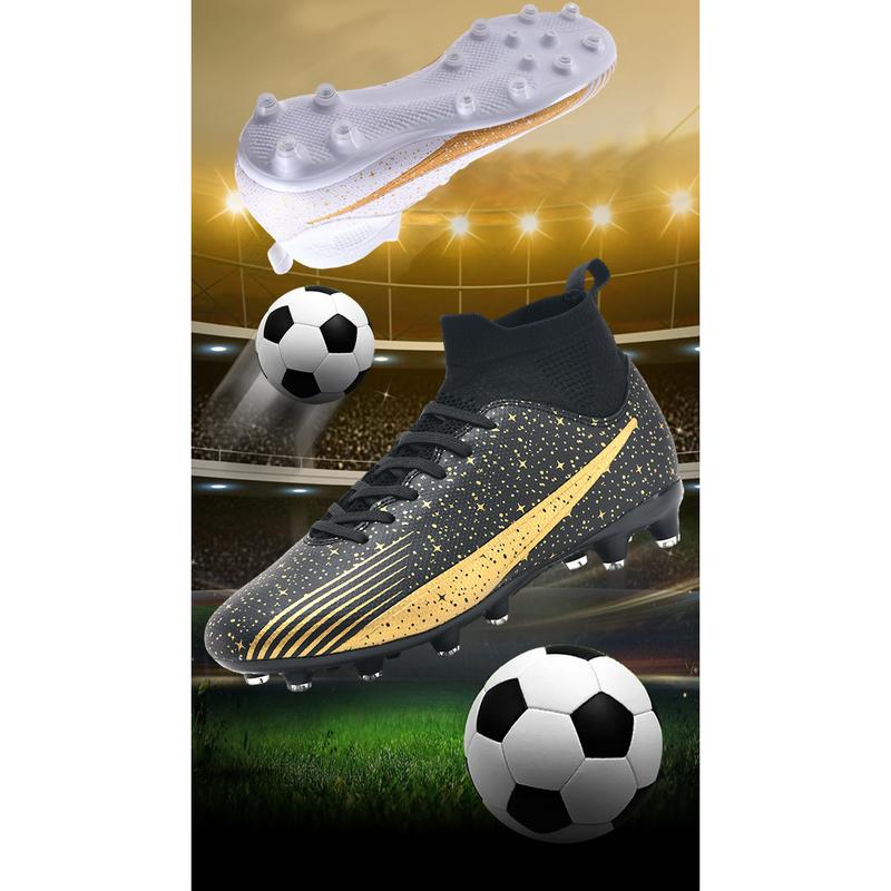 Product Introduction of High-Top Spike Professional Competition Training Soccer Shoes 1