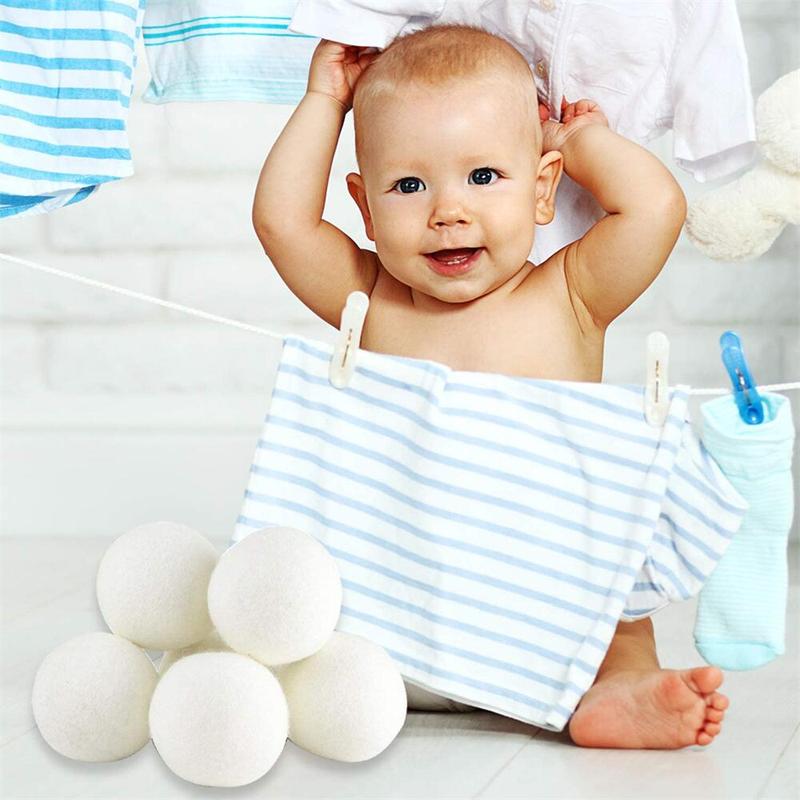 Wool Dryer Ball, 4pcs Fabric Softener Wool Ball for Dryer, Home Items, Household Laundry Accessories 3