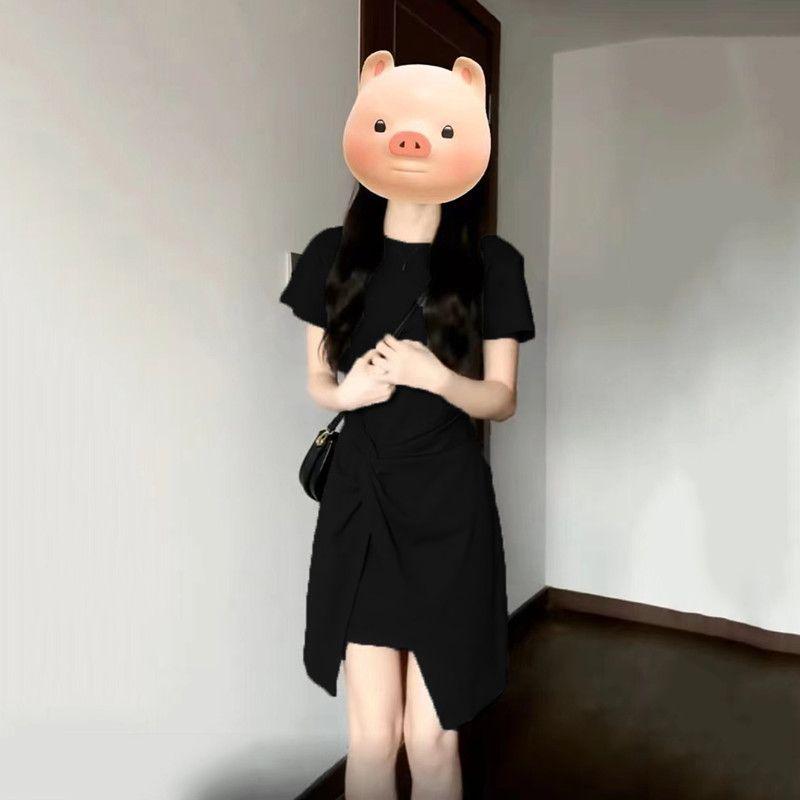 Product Introduction of Váy Corseted, Phong Cách Pháp, Xám Thanh Lịch, ngắn Tay, Cổ Tròn, Thiết Kế Đặc Biệt, Dành Cho Nữ, Mùa Hè 2024 Hàng Mới Về, Tiệc Trà, Váy Women Dress 11