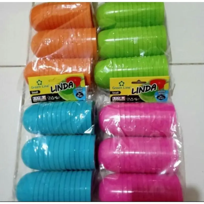 (3lsn) cetakan kue talam mangkok kecil green line
