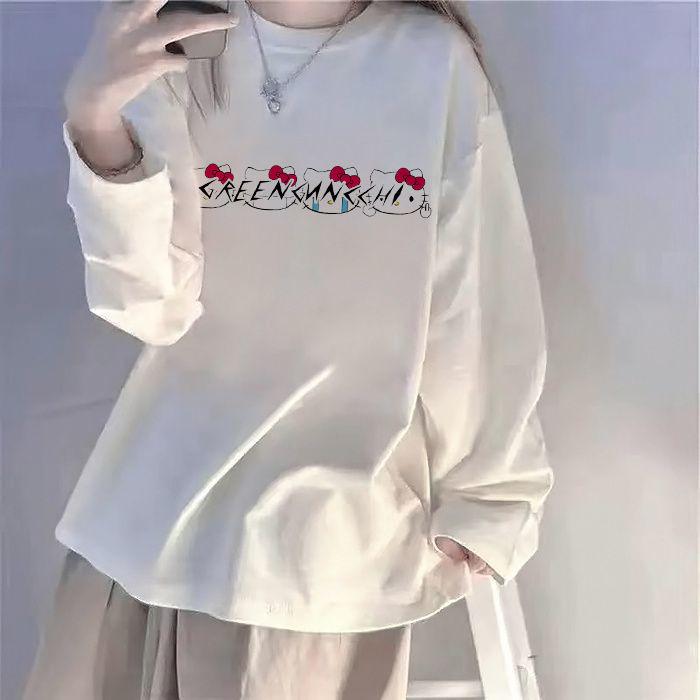 Product Introduction of Áo Thun Dài Tay, Hàng Mới Về Mùa Xuân Và Mùa Thu, Phong Cách Hàn Quốc, Dáng Rộng Vừa Vặn, Quần Áo Nữ, Thời Trang Ins, Thích Hợp Cho Học Sinh Nữ, Áo Sơ Mi Lớp Nền Phối Bên Trong, Quần Áo Thời Trang Hàng Đầu, 2024 13