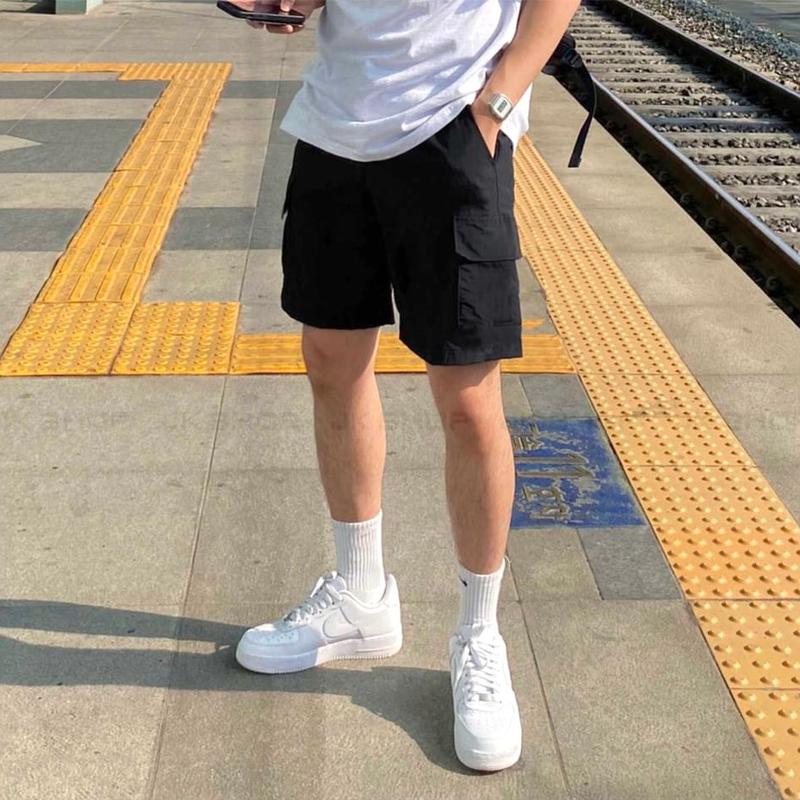 QUẦN SHORT KAKI TÚI HỘP VẢI KAKI THUN QUẦN NGỐ LƯNG THUN TRÊN GỐI VẢI CAO CẤP CO GIÃN Menswear Nam xxl s blue single pack