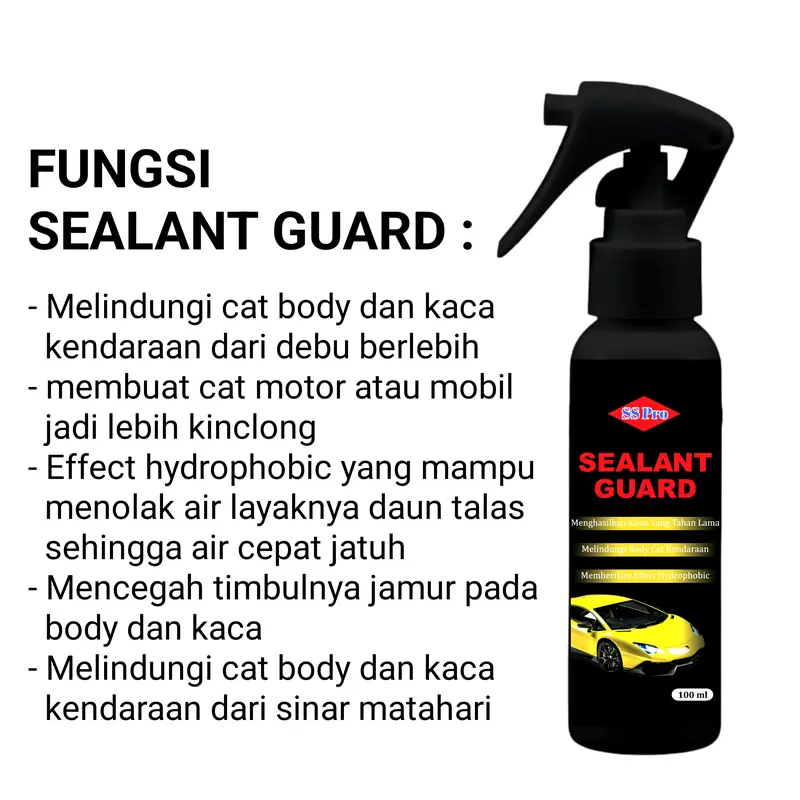 Pengkilap Body Motor Mobil Doff Glossy Sealent Guard Pelindung Cat Efek Daun Talas 100ml 1