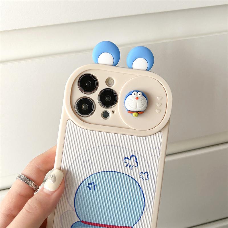 Product Introduction of 3D Cute Cartoon Doraemon for Iphone16promax Apple 14 Phone Case 13 Silicone 12 All-Inclusive 11 Soft 15 9