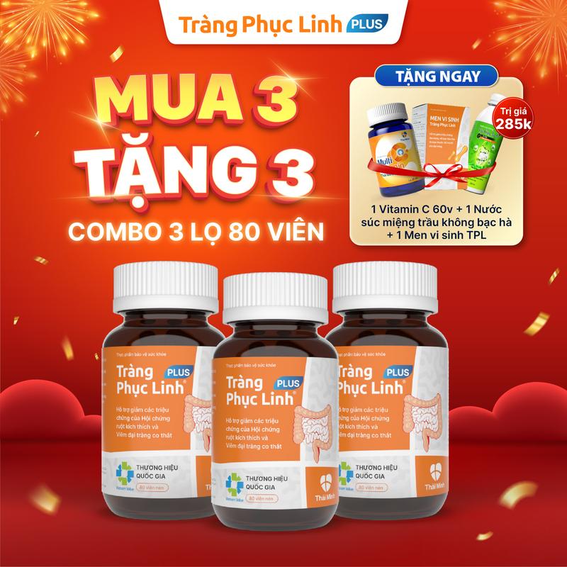 [Kèm Quà] COMBO 3 lọ Tràng Phục Linh PLUS 80 viên