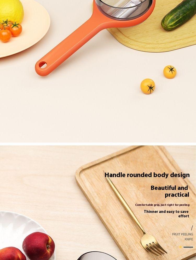 Product Introduction of Multifunctional Paring Knife Storage Type Household Kitchen Dedicated Fruit Potato Peeling Artifact Fruit Peeler Utensils 7