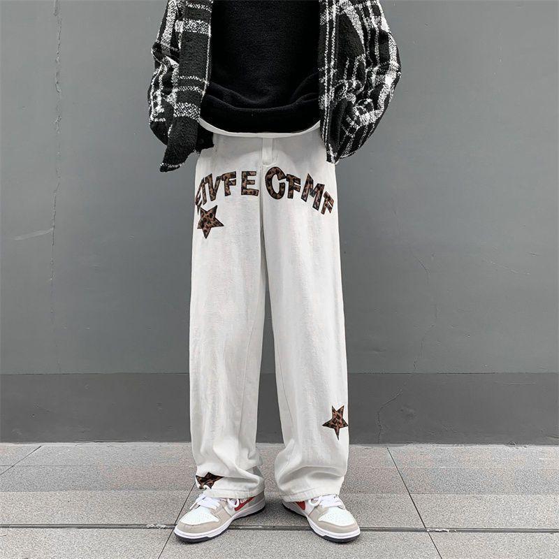 Product Introduction of Quần Dài Nam Maillard Thể Thao, Thương Hiệu Thời Trang Đường Phố Cao Cấp Mỹ, In Chữ, Phong Cách Hip Hop, Ống Rộng, Dáng Suông, Ống Đứng, Bộ Sưu Tập Xuân / Hè 2024 Menswear Lưng Cao Pants 10