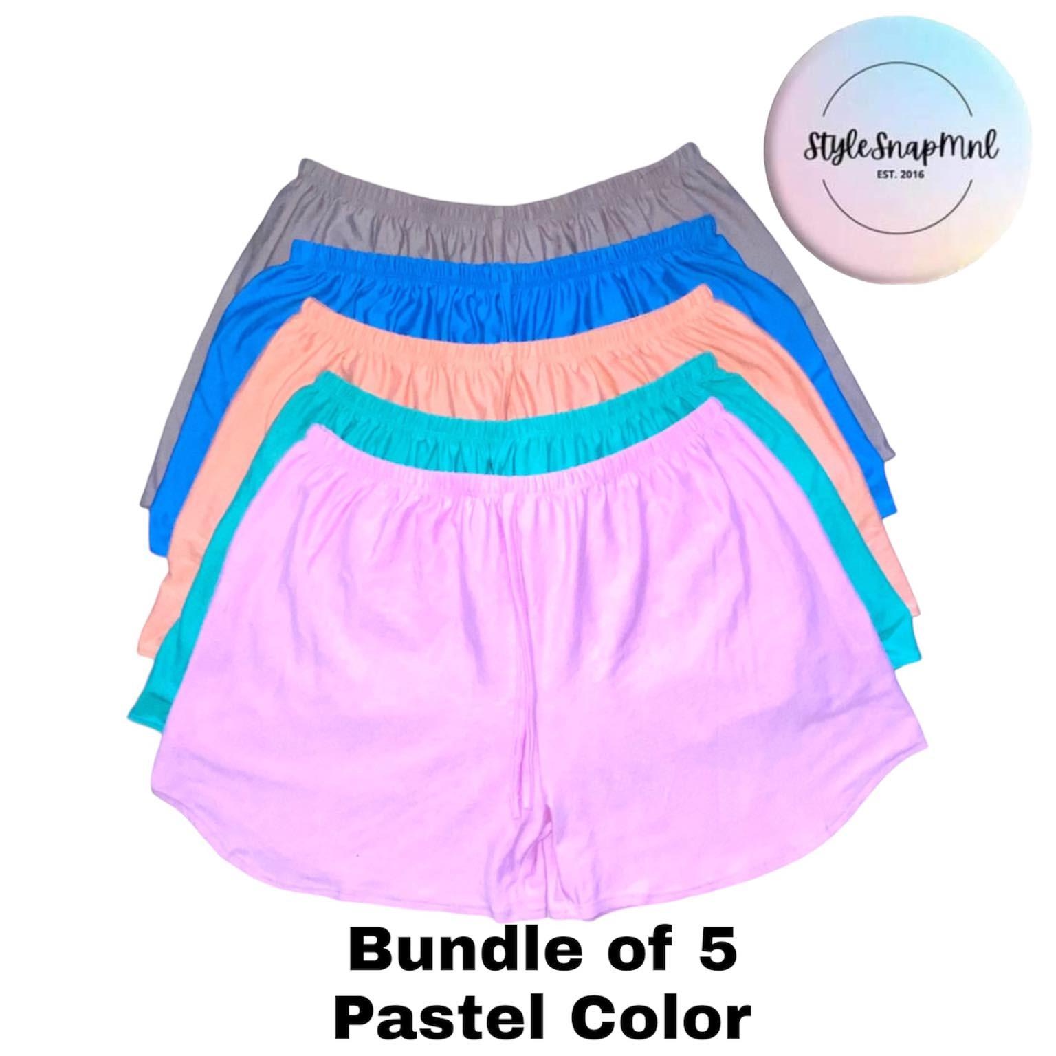 Pantaloncini Candy taglie forti in cotone e spandex (2XL e 3XL) Tessuto Abbigliamento femminile_voghion.com