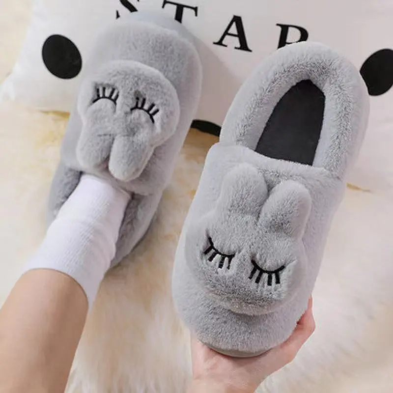 New Winter Ankle Wrap Cotton Slippers Men's Home Cotton Slippers Thermal Cotton Slippers Women's Indoor Anti-Slip Holder Confinement Thickened