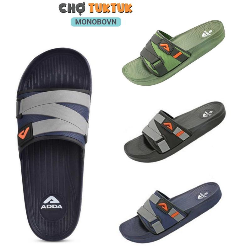 Dép Thái Lan nam quai ngang  Cao Su Đế Bằng ADDA 32B7A Slipper DéP