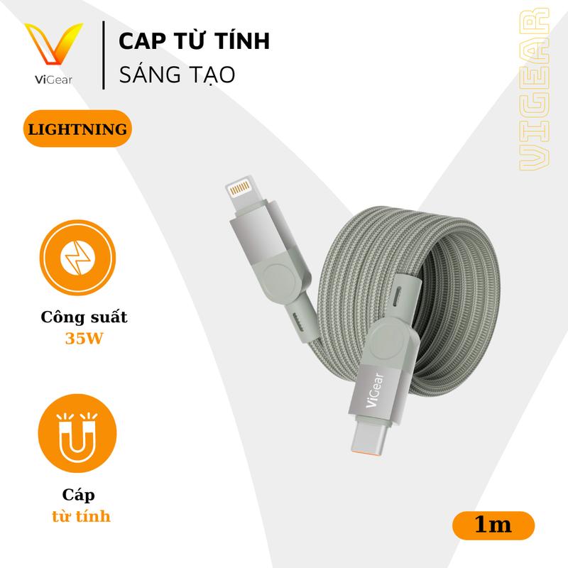 Cáp Sạc Điện Thoại từ tính sáng tạo C-L 35W & Usb C-C 100W Phụ Kiện sạc nhanh dành cho điện thoại, laptop,...