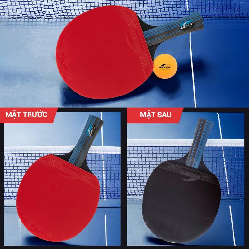 Product Introduction of Bộ 2 vợt bóng bàn tặng kèm 3 bóng GoodFit, cốt vợt 7 lớp, mặt mút đàn hồi, chất lượng đạt chuẩn GF001TS 48