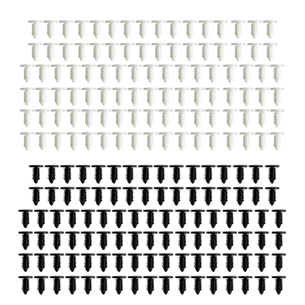100 Pcs Plastic Rivets Fasteners with 4.5mm Diameter Suitable for Small Ceiling Clip Tree Rivet Barb Buckle for Car Roof