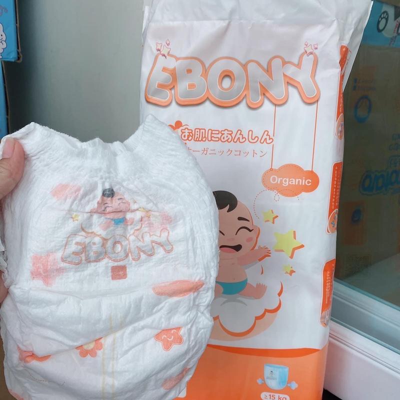 [Tặng quà] Combo 100miếng tã bỉm quần EBONY hữu cơ mềm mịn, thoáng mát đủ size cho Bé L-5XL 1