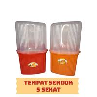 Gambar tempat sendok 5 sekat dengan tutup - praktis dan estetis untuk dapur Penyimpanan dari Cezendra Kota Surabaya 2 Tokopedia
