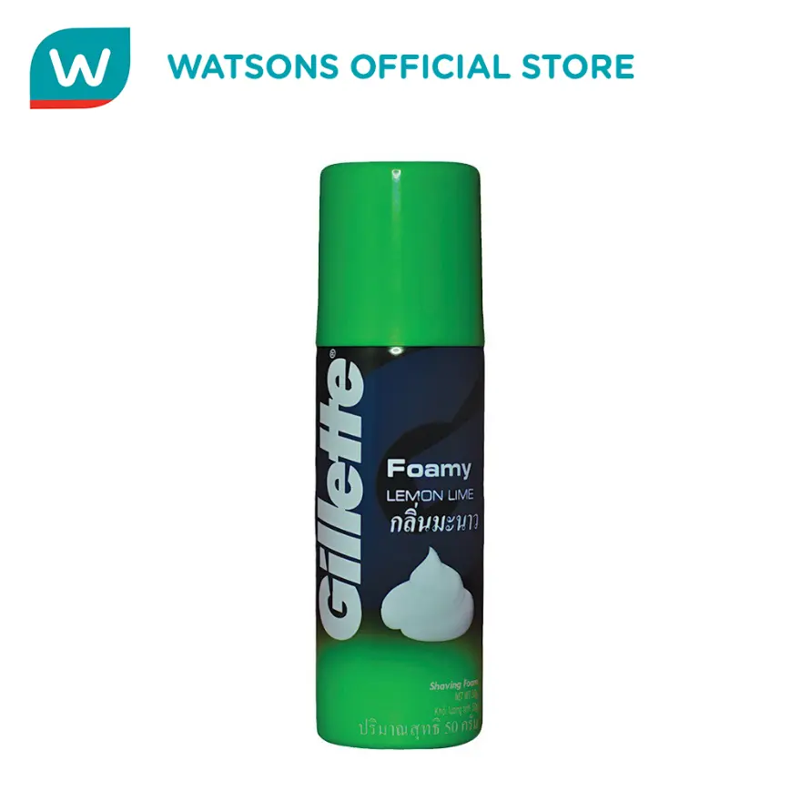 GILLETTE Foamy Shaving Cream Lemon Lime 50g