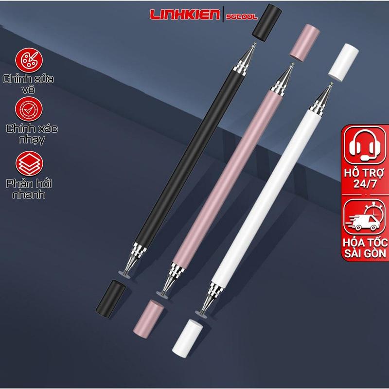 Bút Stylus 2 Đầu vẽ đa năng Máy tính bảng Màn Hình Cảm Ứng bút thông minh Stylu cho Android iOS iPad