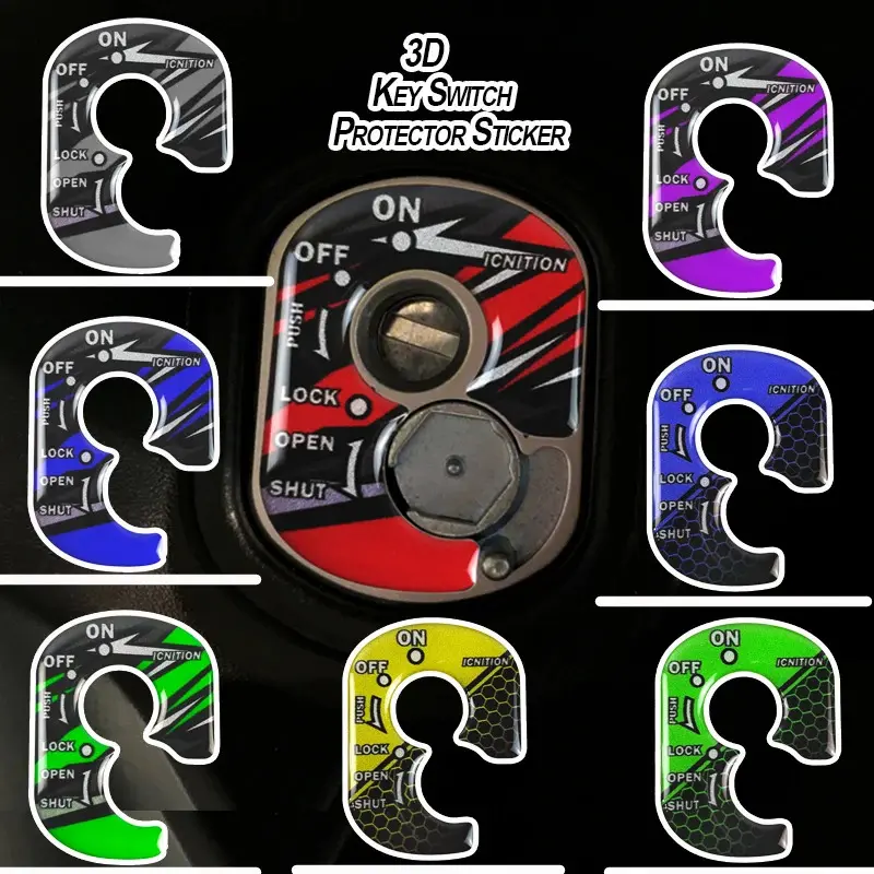 3D Motorcycle Key Switch Sticker and Decal  for  Honda SCR 110 Today 100 JOY 125  Scooter Decorations