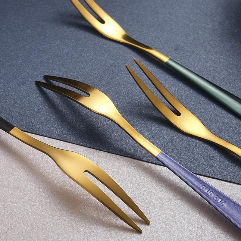 Product Introduction of Fruit Fork Stainless Steel 304   Household Thickened  Moon Cake Knife Fork   Cake Watermelon Fork  Dessert Fork Cutlery Tableware 15