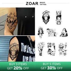 ZOAR-Y59 Stiker Tato Temporary Semi Permanen Tahan lama Tattoo menempel dekorasi seni untuk pria dan wanita