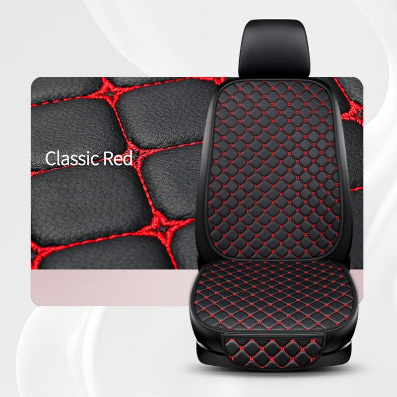 Product Introduction of 3PCS Car Cushion Set Four Seasons General Leather Embroidery Cushion Car Seat Cover Leather Minimalism Wear-resistant Non-slip Cushion 25