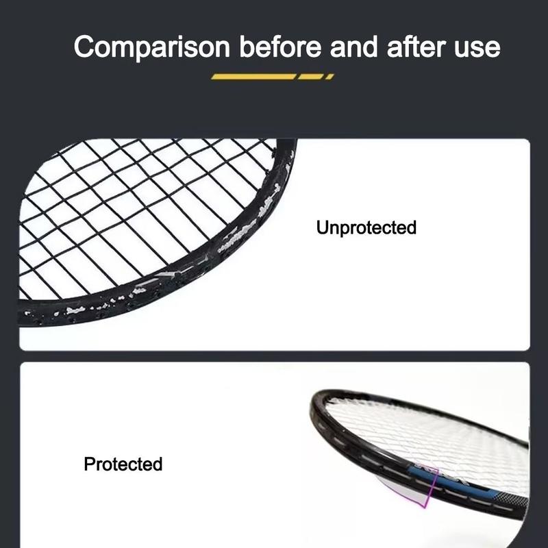 Product Introduction of Transparent Racket Edge Tape Invisible Self Adhesive Racquets Protective Sticker Anti Paint Off Wear Resistant 4