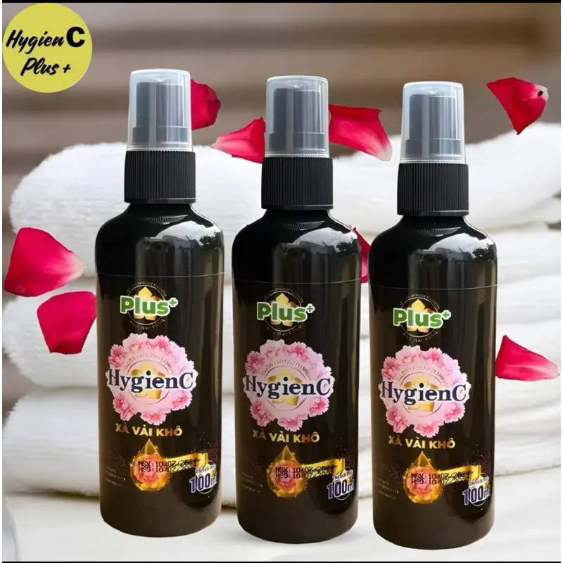 [ COMBO 5 TẶNG 1 ] Chai Xịt Xả Vải Khô HygienC Plus 100ml/Chai Lưu Giữ Hương Thơm Bền Lâu Trên Quần Áo 7