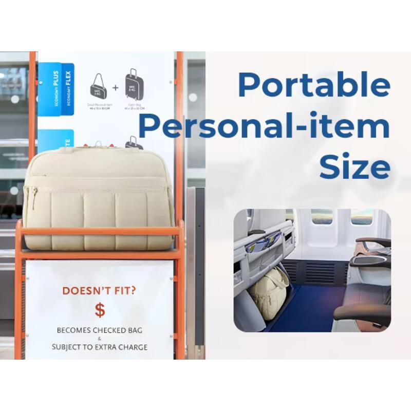 Product Introduction of กระเป๋าเดินทาง Duffel, BAGSMART, สำหรับผู้หญิง, พร้อมกระเป๋าอาบน้ำ, พกพาสำหรับวันหยุดสุดสัปดาห์, กันน้ำ, เหมาะสำหรับใช้ในสนามบิน, ลากมือ, Cabin 24