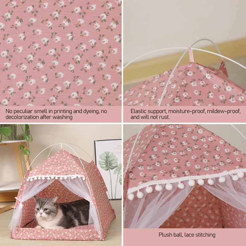 Product Introduction of Pet Tent Bed Puppy Dogs Tent House Four Seasons General Pet House Puppy Dogs Cats Bed Pet Supplies Summer Dog House Pet Products #434034 41
