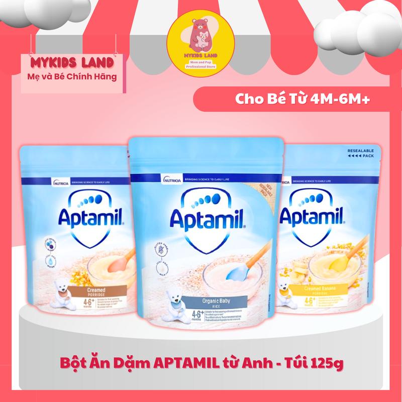  Bột Ăn Dặm APTAMIL từ Anh - Túi 100g - Cho Bé Từ 4M-6M+ 