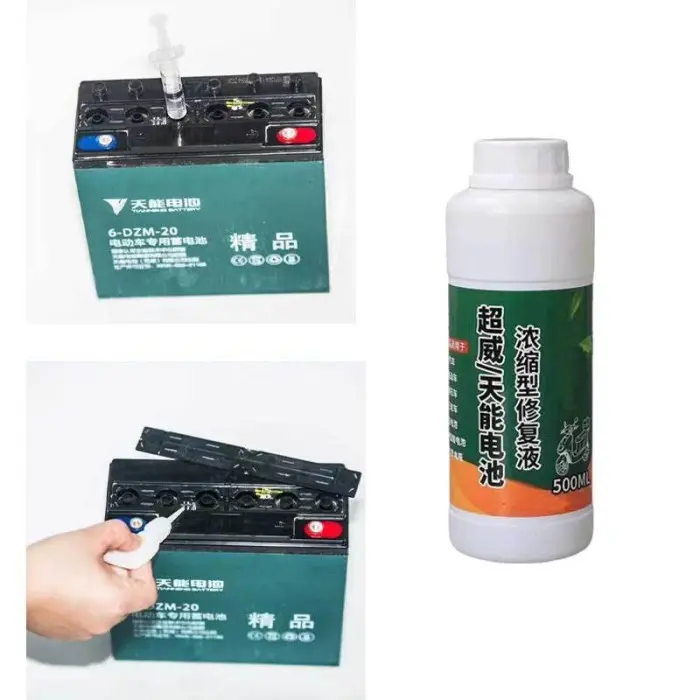 500ml  Cairan Baterai Perbaikan Baterai Cairan Baterai Solusi Air Untuk Aki Mobil Dan Aki Motor Baterai Activator Air Baterai Universal Air Batre 2