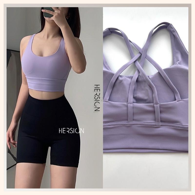 Product Introduction of Áo bra tập gym nữ Áo thể thao nữ tập yoga dây chéo lưng cao cấp HERSIGN-BRA34 20