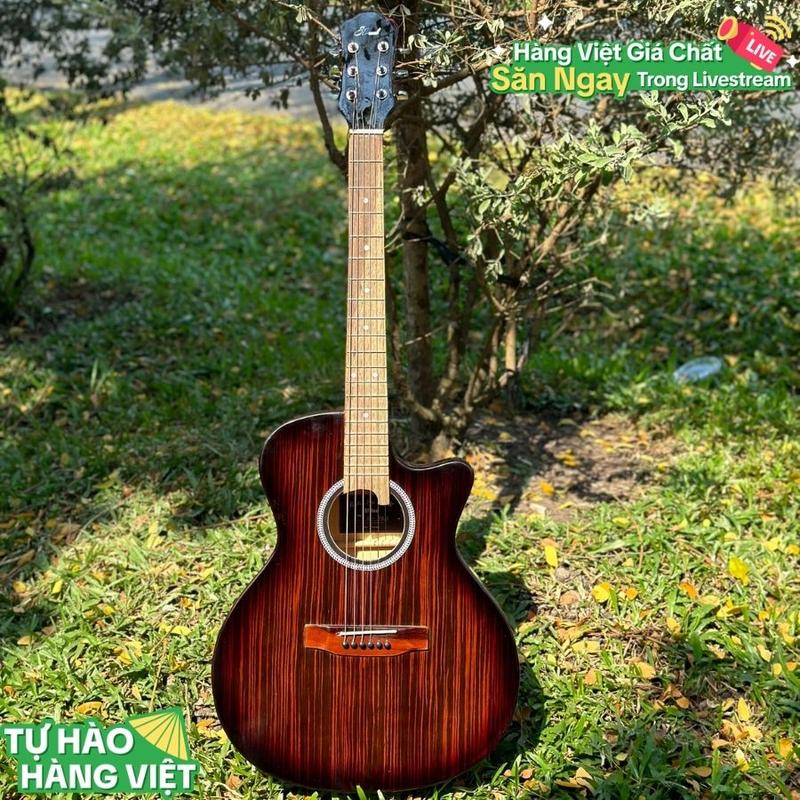 Đàn Guitar Acoustic ST-X1 Pro Gỗ PolyWood Ebony ST.Real Guitar Sài Thành