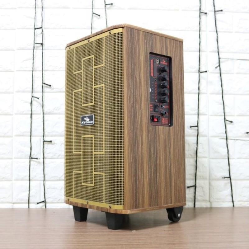 Loa Kéo Karaoke Kiomic K89 Tặng Kèm 2 Micro Không Dây Chống Hú- Loa Kẹo Kéo K89 Bản Nâng Cấp K88 (giá tốt)