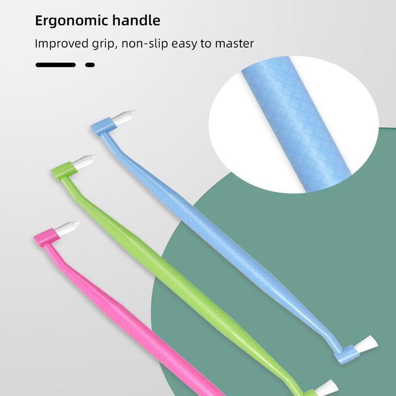 Product Introduction of Double Head Single Bundle Orthodontic Toothbrush Interdental Cleaning Brush Portable Soft Bristles Tooth Cleaning Tool #470530 39