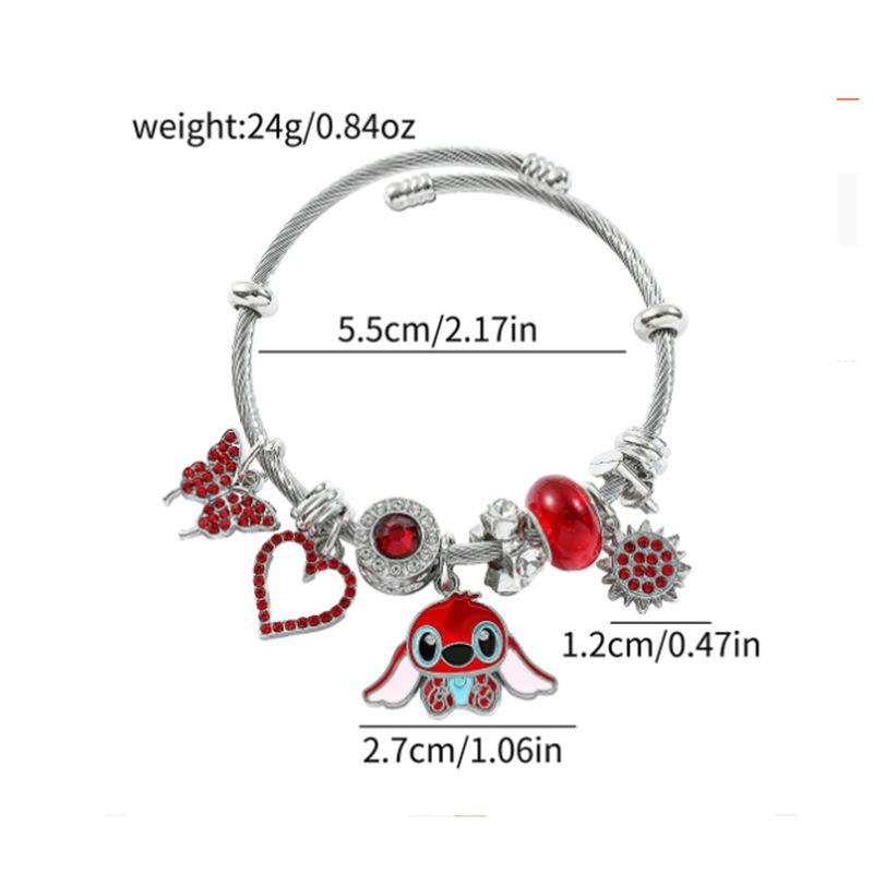 Product Introduction of Bangles Gelang Watak Kartun, Jahitan, daripada Anime Lilo & Jahitan Bracelets Mutiara Matte 19