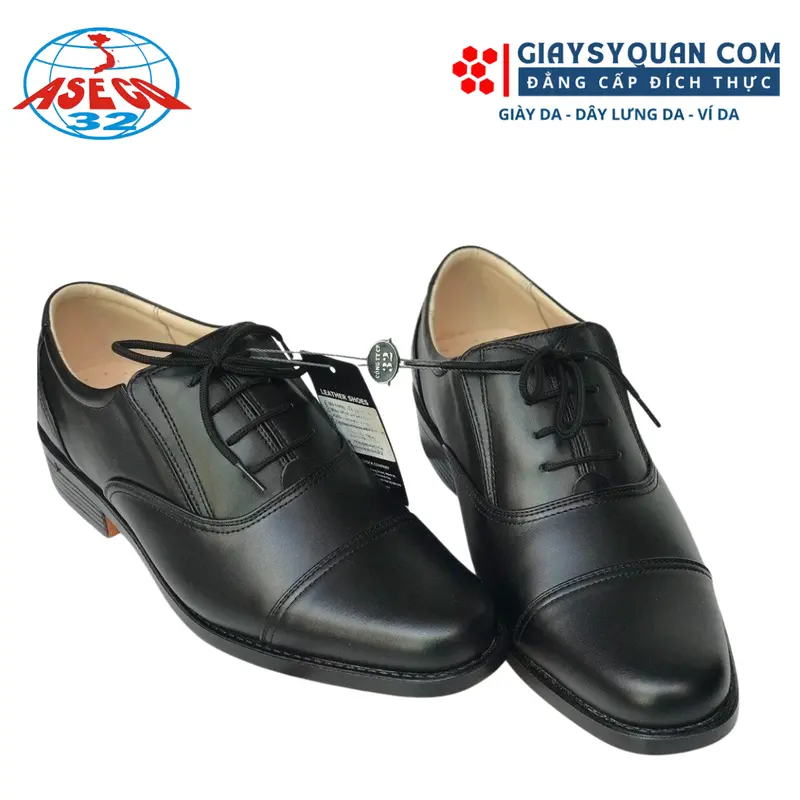 Giày Da Nam Công Sở Đế Vàng Aseco 32 Mã 432G 4