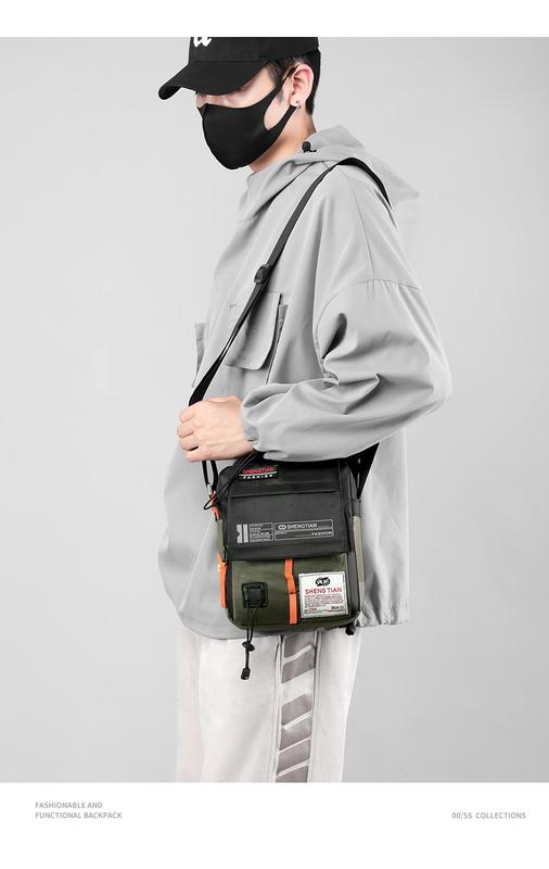 Product Introduction of Multi Layered Design Men Crossbody Bag Multi Zipper Large Capacity Shoulder Bags For Girls Trendy Casual Men Messenger Bag Waterproof Storage Bags 13