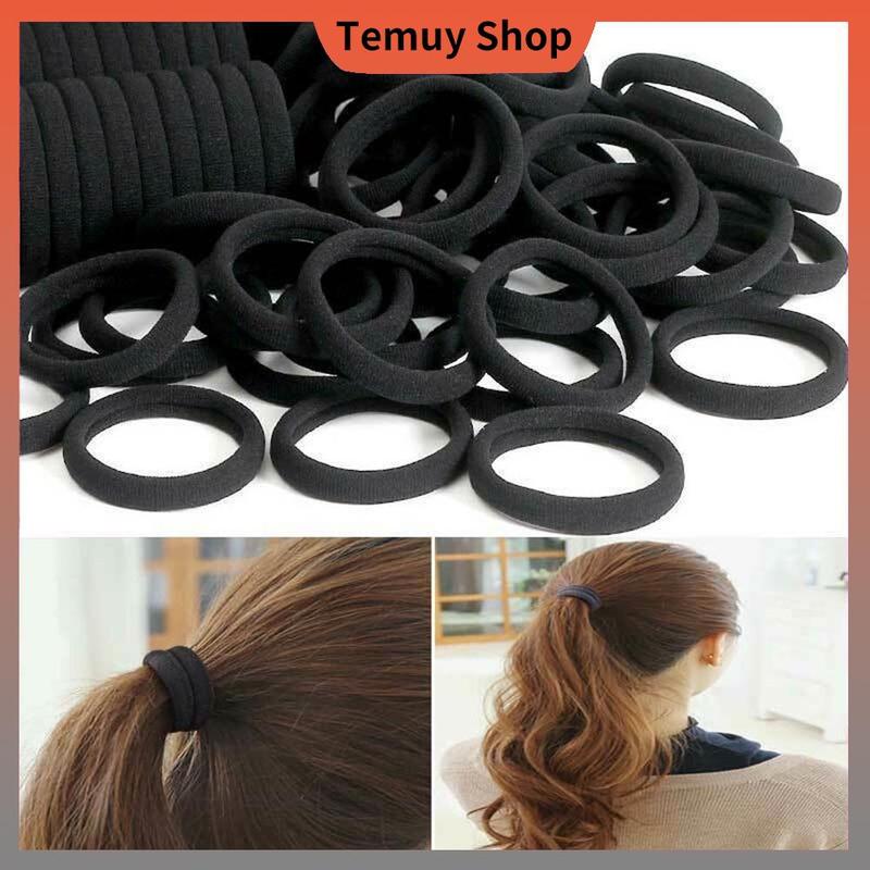 Bộ Dây Buộc Tóc Co Giãn, 40 Cái / Bộ, Màu Đen, Kiểu Bobbles, Dành Cho Phụ Nữ Và Trẻ Em Gái, Phụ Kiện Tóc, [Giao Hàng Từ Việt Nam] 0