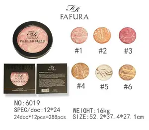 Blush on Fafura Powder Blush / Blusher Pipi Tahan air Waterproof