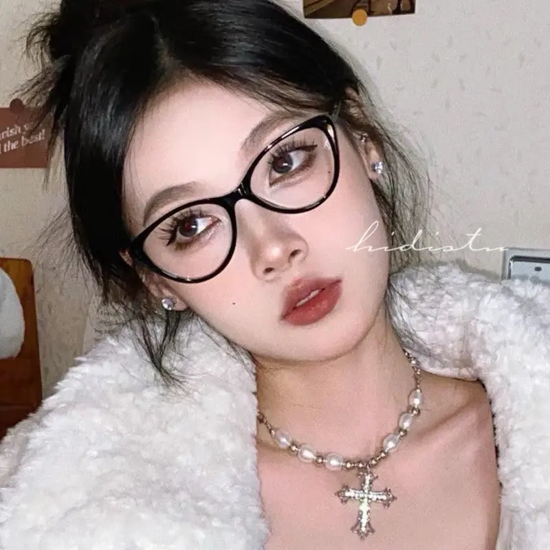 Kính Mắt Mèo, Gọng Nhựa Nhỏ (Kích Thước Nhỏ Đến Lớn), Thích Hợp Cho Mọi Hình Dạng Mặt, Có Cỡ Lớn Và Nhỏ. Thiết kế kính siêu nhẹ Tròng kính chống tia UV400 6
