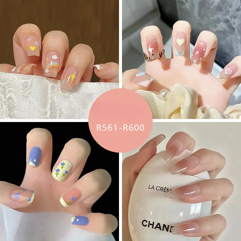 Móng Tay Giả Đóng Hộp, 24 Cái, Phong Cách Cổ Điển