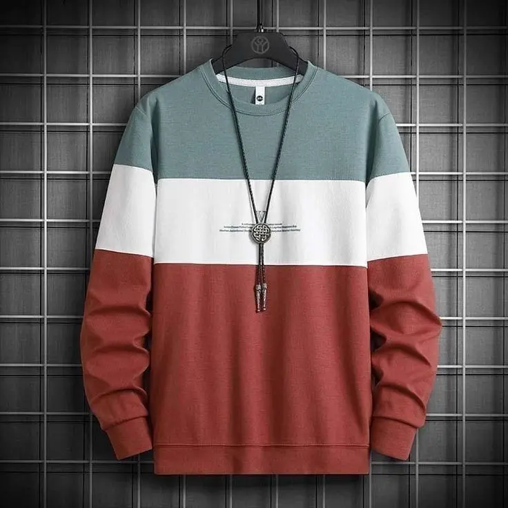 ALPHADESIGN SWEATER KOMBINASI  4 WARNA ESKLUSIF JUMBO SMPAI UKURAN 7XL BB 170KG Urbane Pas Hoodies & Sweaters lats  pullover 4
