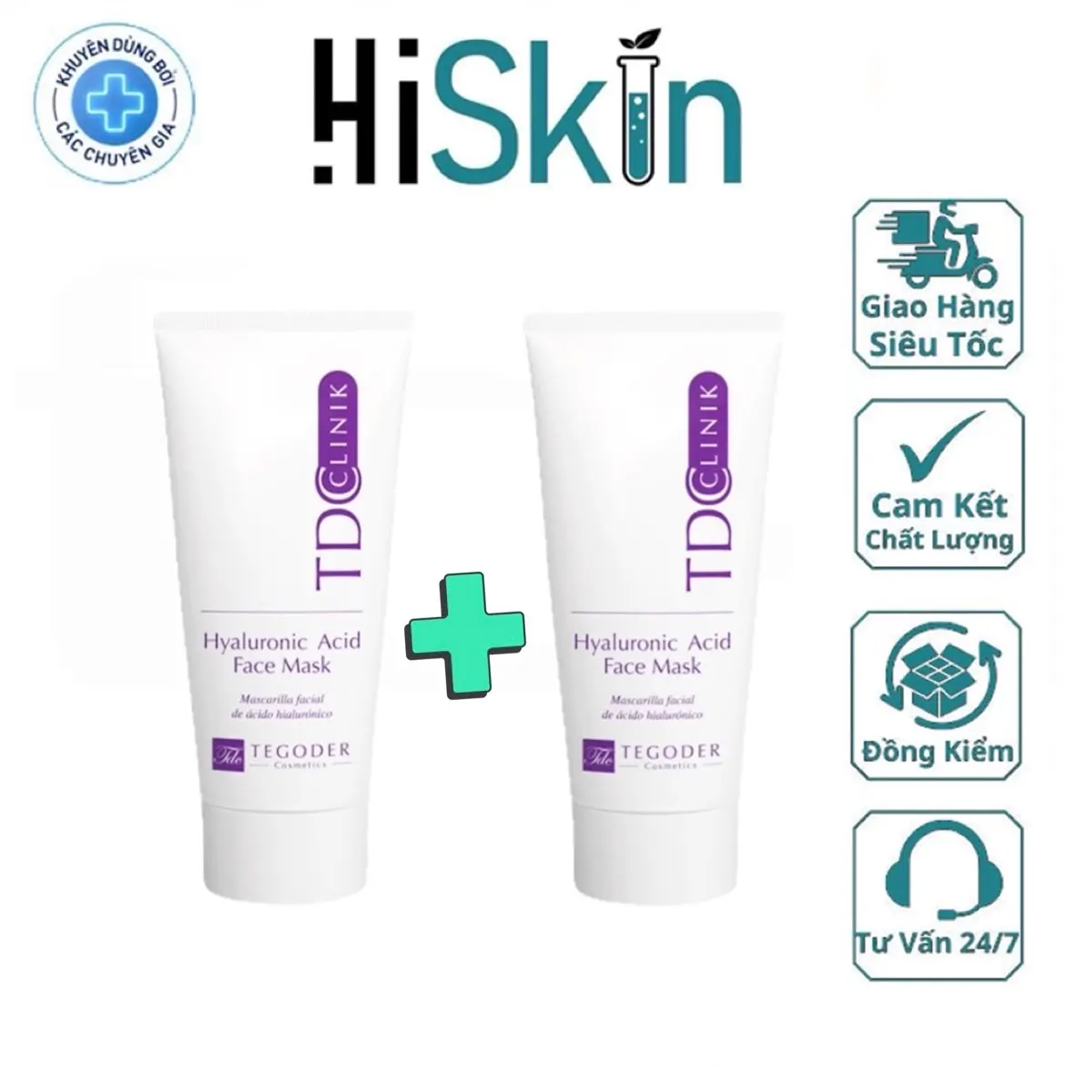 [Siêu Sale] Combo 2 Tuýp Mặt Nạ Cấy Bóng Hyaluronic Acid Tegoder 50ml/tuýp