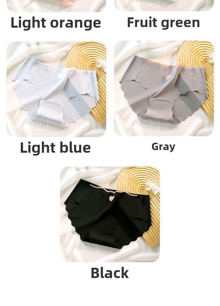 Product Introduction of Mid-Waist Triangle Panties Summer Ice Silk Non-Marking Panties Female Thin Section Quick-Drying Graphene Antibacterial 12