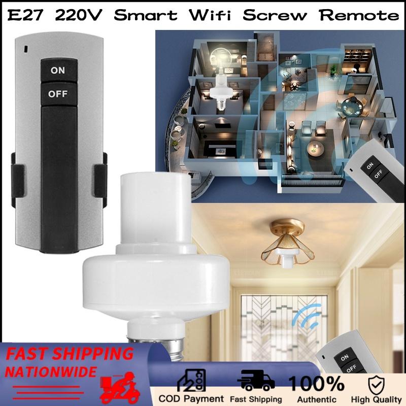 Remote Control Bulb Component E27 Remote Control Bulb Holder Wireless Light Socket Home Screw ...
