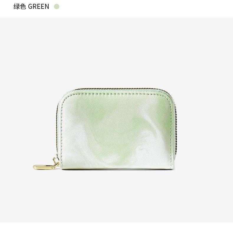 Product Introduction of 2025 New Small Exquisite Mini Accordion Card Holder for Women Gradient Dyeing Multi-Card Slot Student Zipper Coin Purse Trendy 15