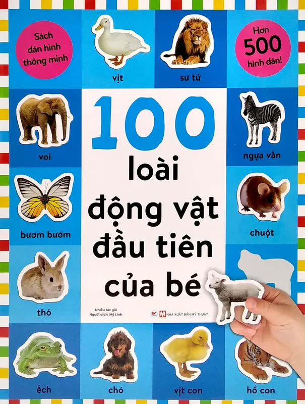 Sách Dán Hình Thông Minh - 100 Loài Động Vật Đầu Tiên Của Bé - Tân Việt Books 1