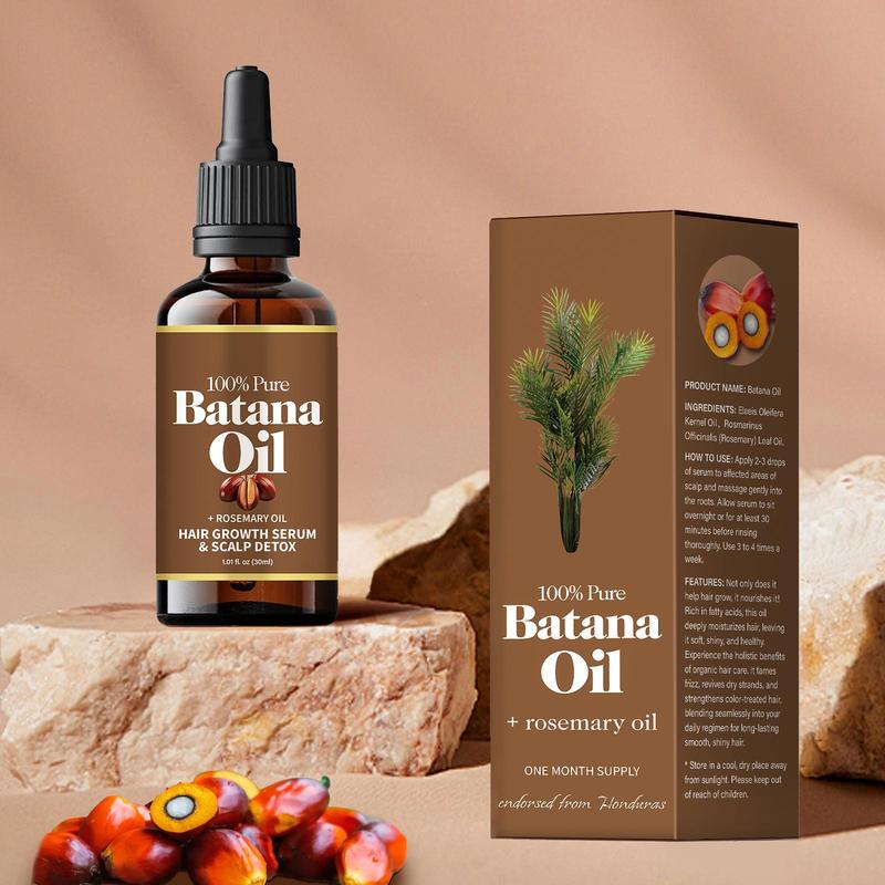 Batana Hair Care Oil, 1 Box/2 Boxes Nourishing & Moisturizing Hair Essential Oil for Dry & Damaged Hair, Organic Care Product for Women & Men, Christmas Gift 1