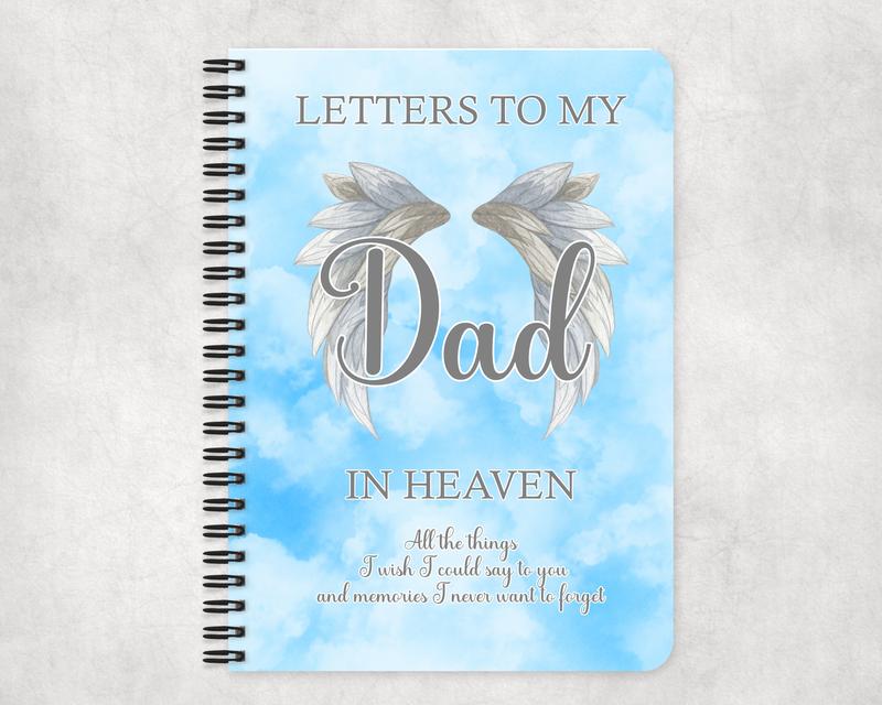 Letters To My Mum, Dad, Gran, Nanna, Sister In Heaven, Letters To My Dad Memorial Notebook, Personalised Memorial, Bereavement Gift, Loss Of Parent, With Sympathy, Grief & Loss 3
